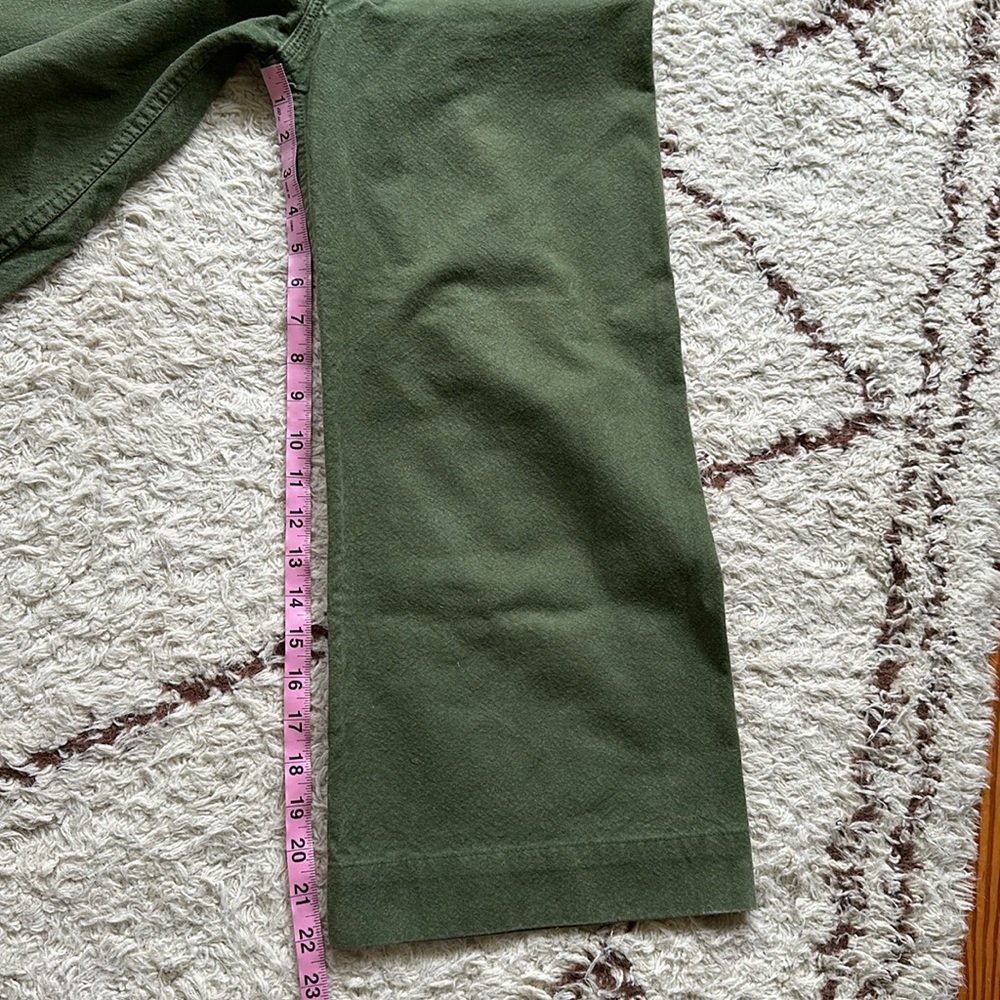 Jesse Kamm Green Wide-Leg Pants - Picture 8 of 9